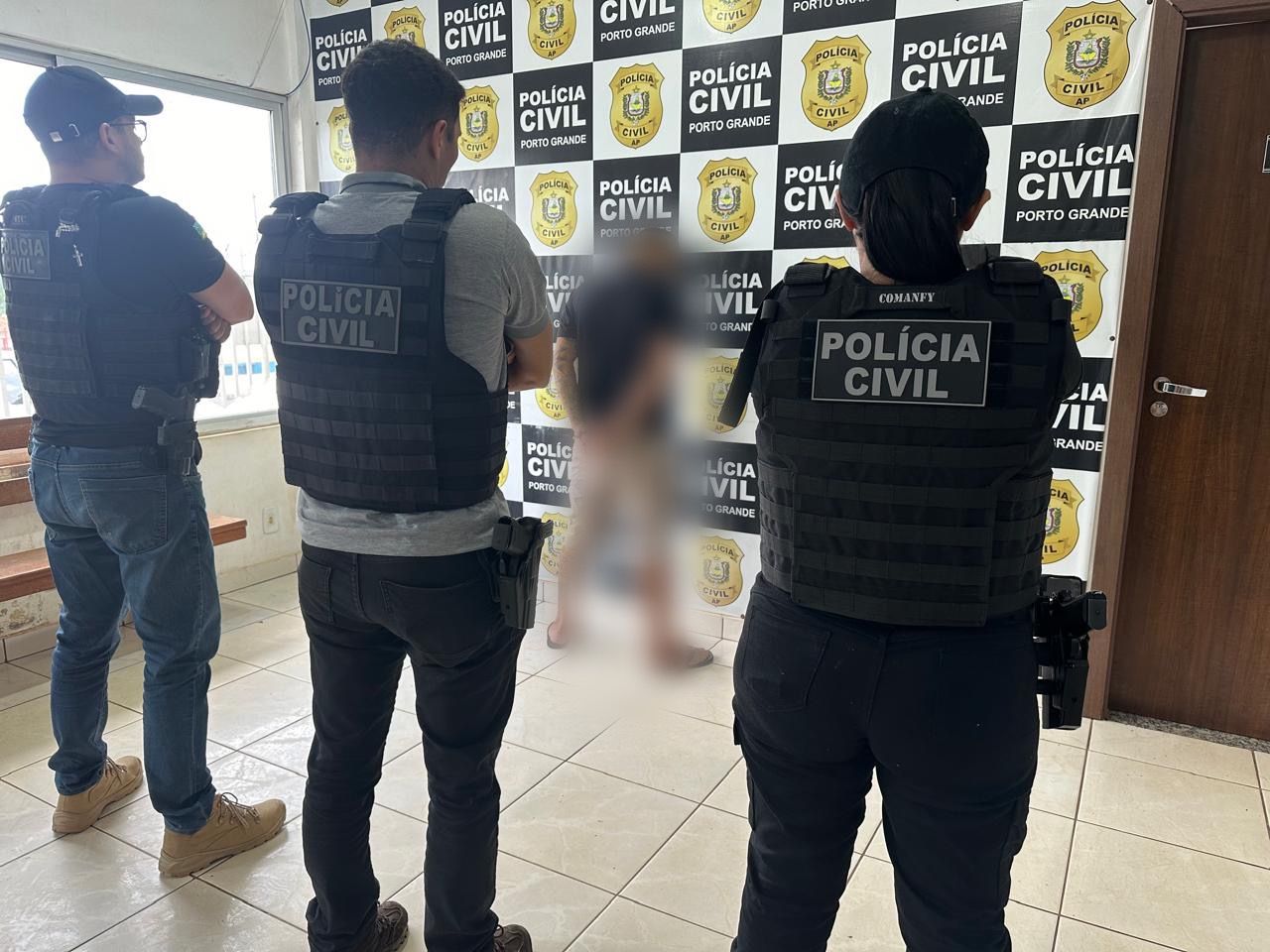 EM PORTO GRANDE, POLÍCIA CIVIL PRENDE INTEGRANTE DE GRUPO CRIMINOSO ACUSADO POR TENTATIVA DE HOMICÍDIO, AMEAÇA E TENTATIVA DE ROUBO